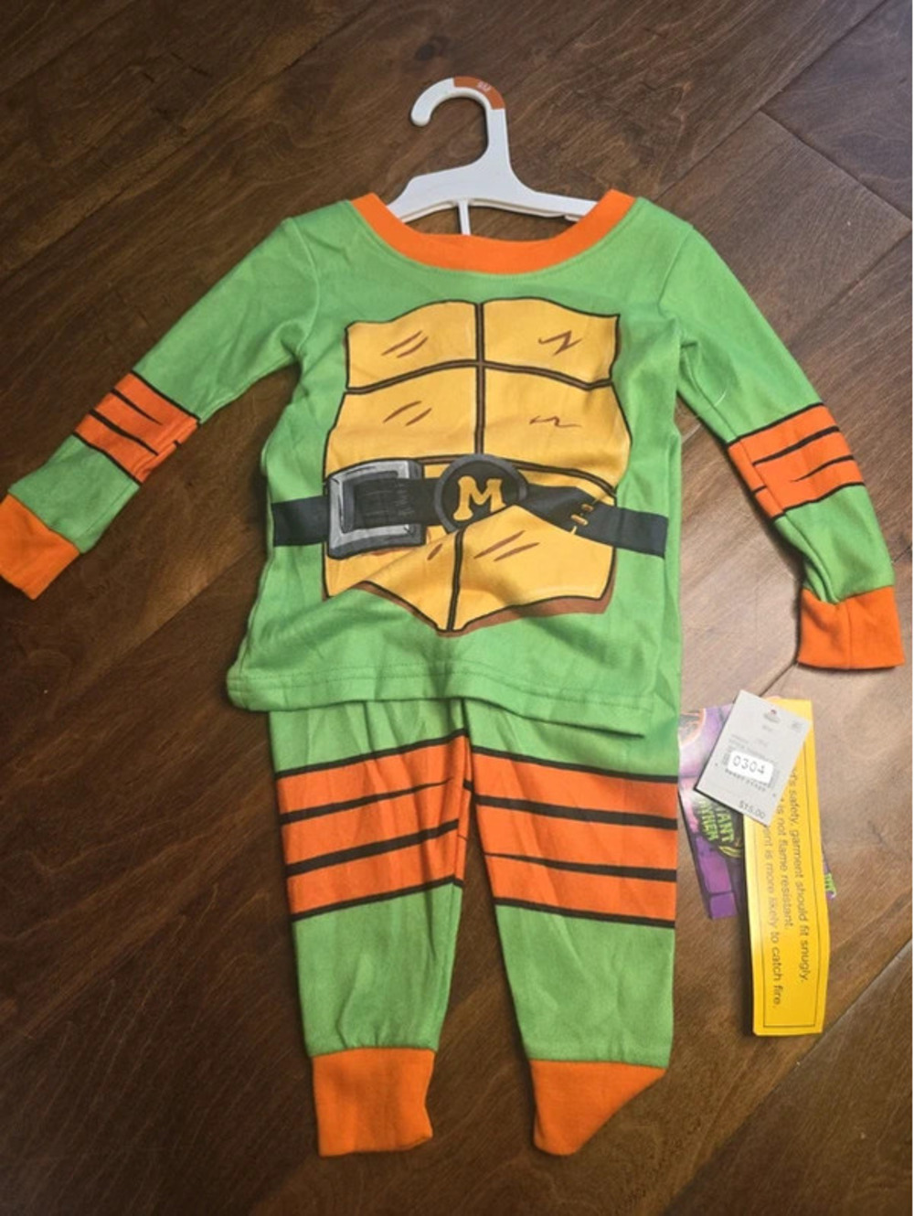 18m brand new teenage mutant ninja, turtle pajamas item 304G5